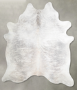 Grey Brindle XX-Large Brazilian Cowhide Rug 8'6"H x 7'2"W #A56165 by Hudson Hides