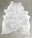 Grey Brindle X-Large Brazilian Cowhide Rug 7'5"H x 6'4"W #A56166 by Hudson Hides