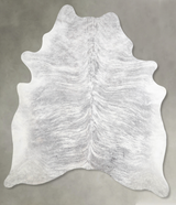 Grey Brindle X-Large Brazilian Cowhide Rug 7'5"H x 6'4"W #A56166 by Hudson Hides