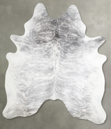 Grey Brindle XX-Large Brazilian Cowhide Rug 8'1"H x 6'5"W #A56167 by Hudson Hides