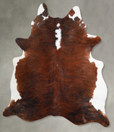 Tricolor X-Large Brazilian Cowhide Rug 7'4"H x 6'6"W #A56173 by Hudson Hides