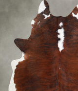 Tricolor X-Large Brazilian Cowhide Rug 7'4"H x 6'6"W #A56173 by Hudson Hides