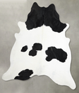 Black and White XX-Large Brazilian Cowhide Rug 7'10"H x 6'11"W #A56175 by Hudson Hides