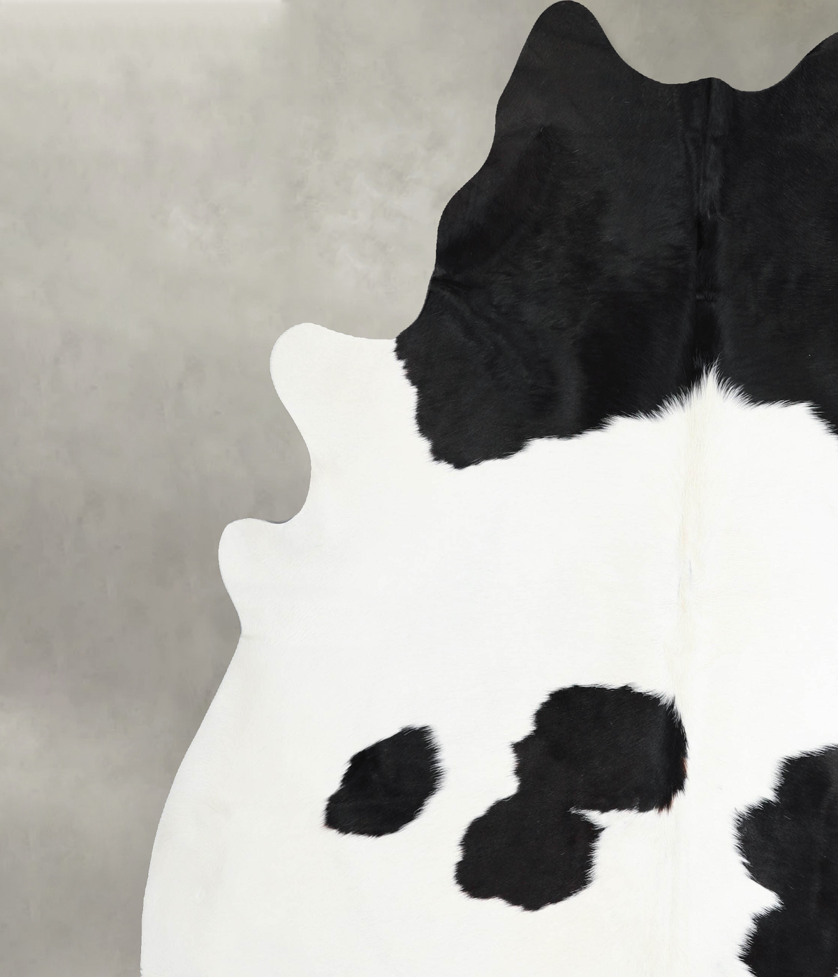 Black and White XX-Large Brazilian Cowhide Rug 7'10"H x 6'11"W #A56175 by Hudson Hides