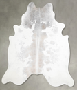 Grey with Beige XX-Large Brazilian Cowhide Rug 7'8"H x 7'2"W #A56176 by Hudson Hides