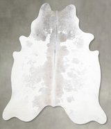 Grey with Beige XX-Large Brazilian Cowhide Rug 7'8"H x 7'2"W #A56176 by Hudson Hides