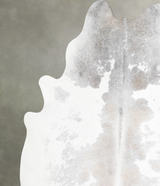 Grey with Beige XX-Large Brazilian Cowhide Rug 7'8"H x 7'2"W #A56176 by Hudson Hides