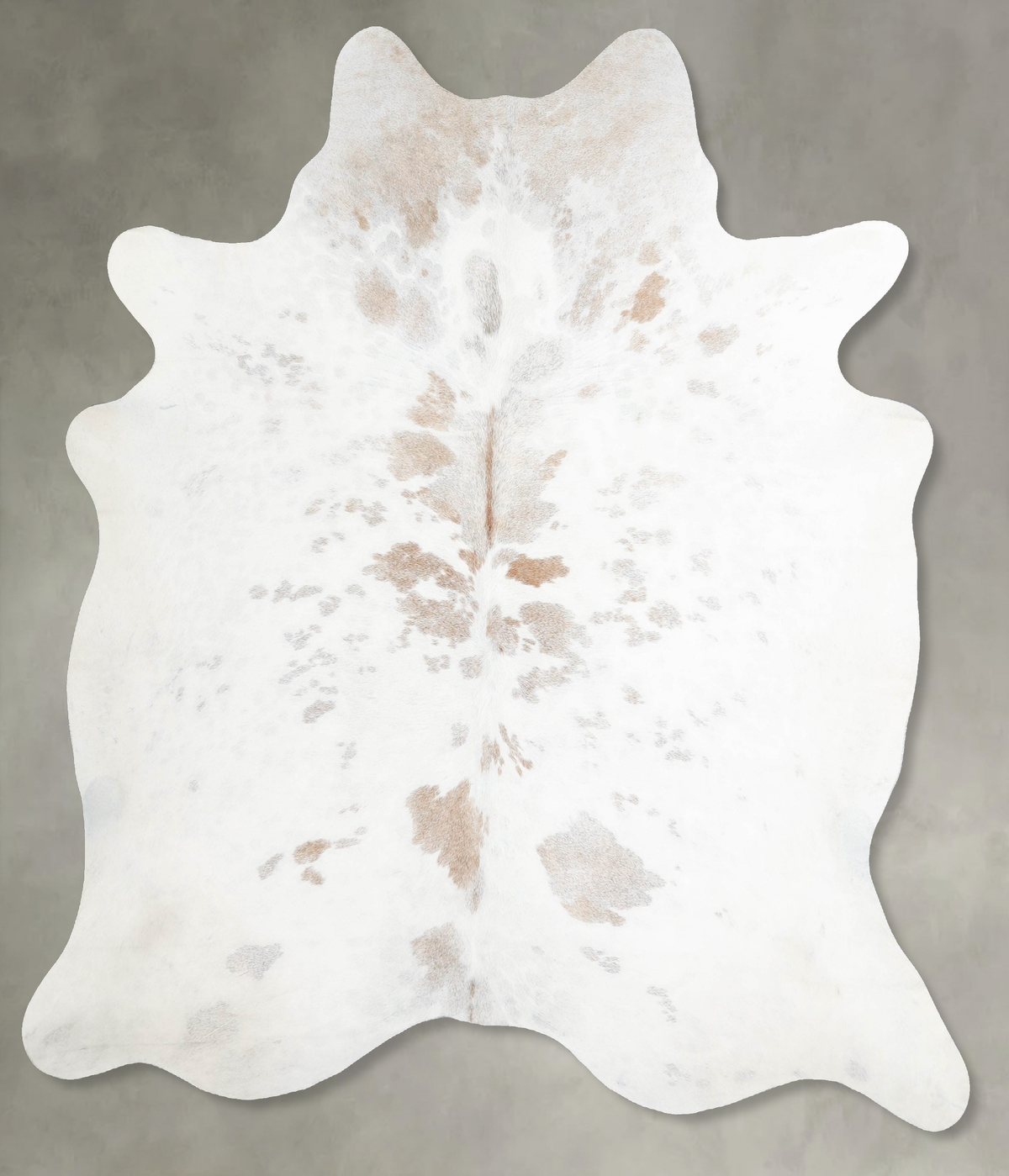 Grey with Beige Cowhide Rug #A56177