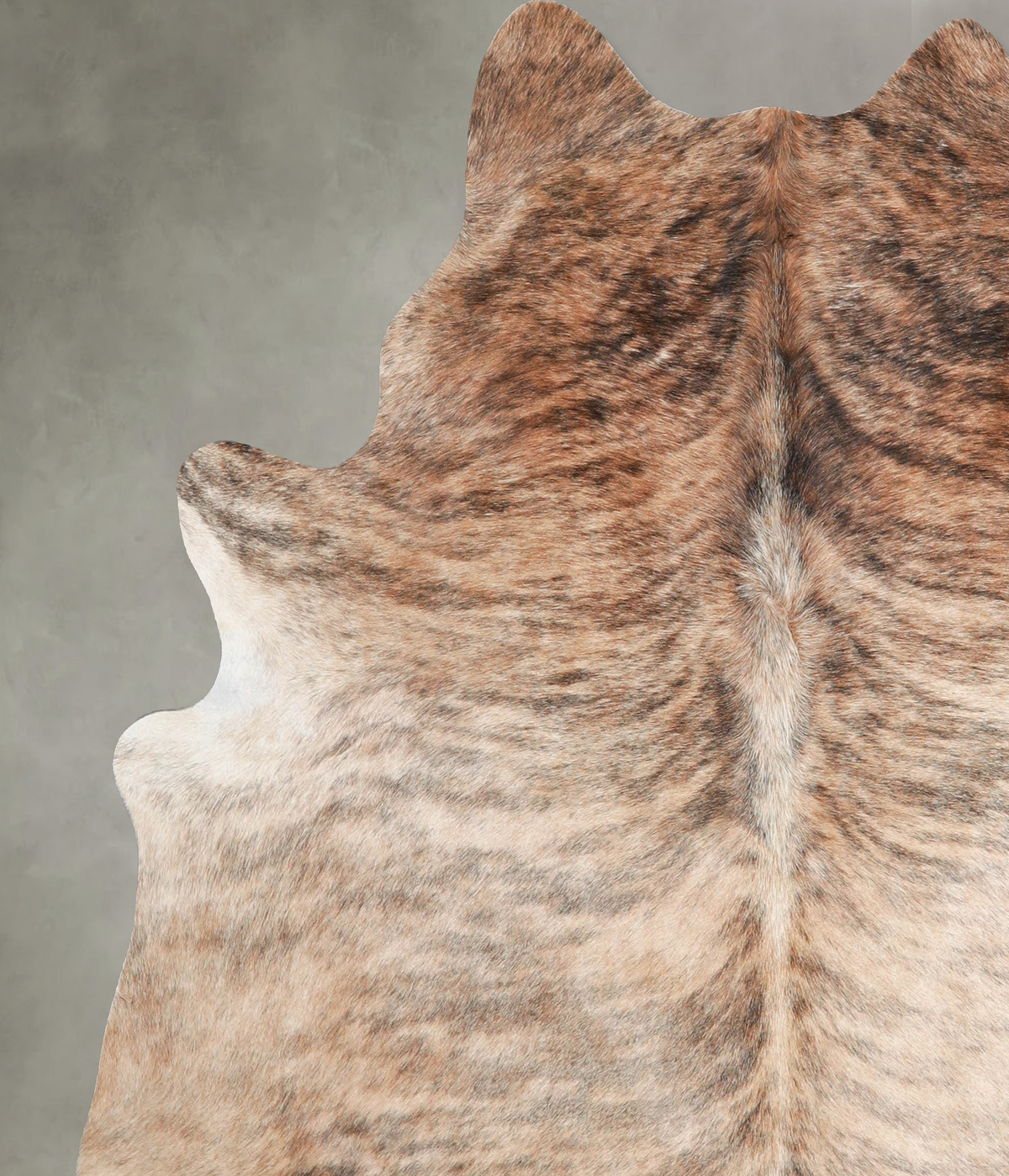 Light Brindle X-Large Brazilian Cowhide Rug 6'9"H x 6'3"W #A56178 by Hudson Hides