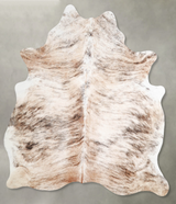 Light Brindle Large Brazilian Cowhide Rug 6'6"H x 5'7"W #A56181 by Hudson Hides