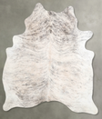 Grey Brindle Large Brazilian Cowhide Rug 6'8"H x 5'8"W #A56184 by Hudson Hides