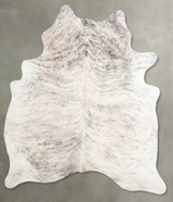 Grey Brindle Large Brazilian Cowhide Rug 6'8"H x 5'8"W #A56184 by Hudson Hides
