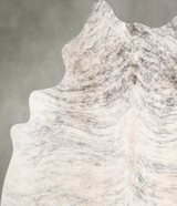 Grey Brindle Large Brazilian Cowhide Rug 6'8"H x 5'8"W #A56184 by Hudson Hides