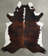 Tricolor XX-Large Brazilian Cowhide Rug 7'11"H x 7'4"W #A56188 by Hudson Hides
