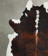Tricolor XX-Large Brazilian Cowhide Rug 7'11"H x 7'4"W #A56188 by Hudson Hides