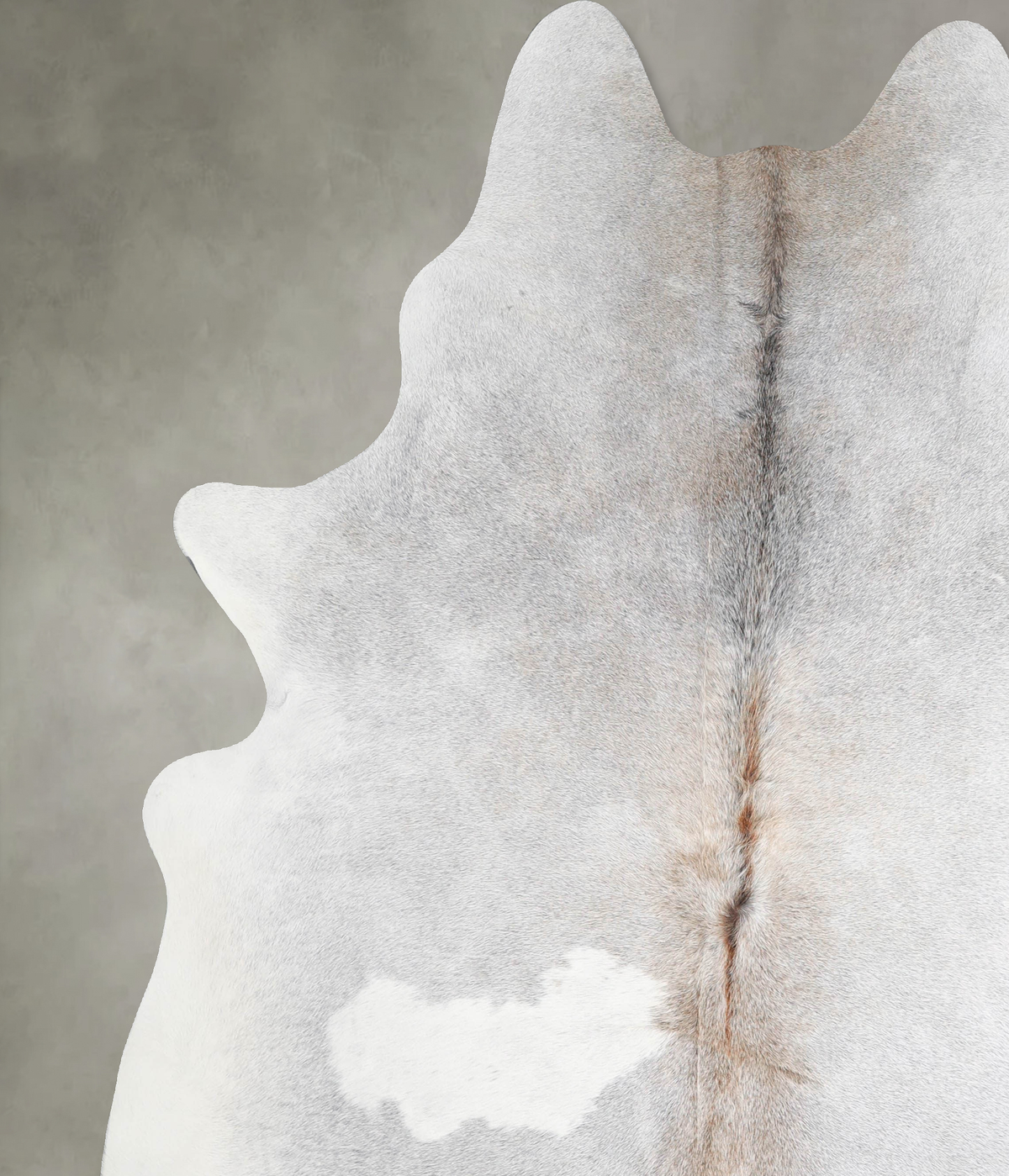 Grey with Beige XX-Large Brazilian Cowhide Rug 8'3"H x 7'1"W #A56189 by Hudson Hides