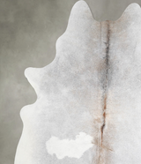 Grey with Beige XX-Large Brazilian Cowhide Rug 8'3"H x 7'1"W #A56189 by Hudson Hides