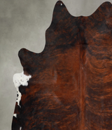 Dark Brindle XX-Large Brazilian Cowhide Rug 7'10"H x 7'6"W #A56190 by Hudson Hides