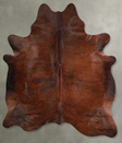 Dark Brindle X-Large Brazilian Cowhide Rug 7'4"H x 6'3"W #A56191 by Hudson Hides
