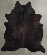 Chocolate X-Large Brazilian Cowhide Rug 7'7"H x 6'6"W #A56196 by Hudson Hides