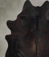 Chocolate X-Large Brazilian Cowhide Rug 7'7"H x 6'6"W #A56196 by Hudson Hides