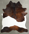 Dark Brindle X-Large Brazilian Cowhide Rug 7'6"H x 6'0"W #A56197 by Hudson Hides