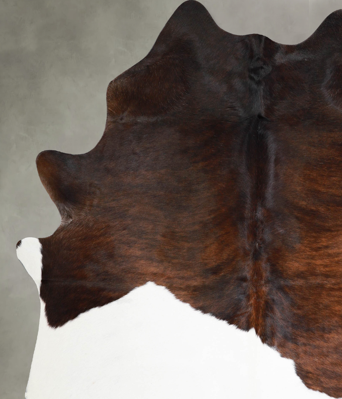 Dark Brindle X-Large Brazilian Cowhide Rug 7'6"H x 6'0"W #A56197 by Hudson Hides