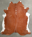 Brown and White Regular XX-Large Brazilian Cowhide Rug 7'11"H x 7'1"W #A56199 by Hudson Hides
