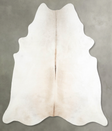 Ivory with Beige XX-Large Brazilian Cowhide Rug 7'10"H x 7'0"W #A56202 by Hudson Hides
