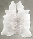 Grey Brindle X-Large Brazilian Cowhide Rug 6'9"H x 6'1"W #A56203 by Hudson Hides