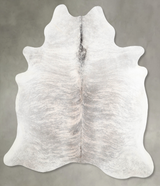 Grey Brindle X-Large Brazilian Cowhide Rug 6'9"H x 6'1"W #A56203 by Hudson Hides