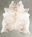 Light Brindle Large Brazilian Cowhide Rug 6'5"H x 6'2"W #A56205 by Hudson Hides