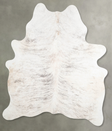 Grey Brindle Large Brazilian Cowhide Rug 6'7"H x 5'6"W #A56206 by Hudson Hides