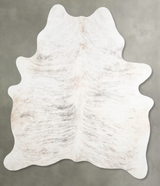 Grey Brindle Large Brazilian Cowhide Rug 6'7"H x 5'6"W #A56206 by Hudson Hides