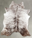 Grey Brindle X-Large Brazilian Cowhide Rug 6'4"H x 6'4"W #A56208 by Hudson Hides