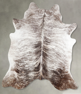 Grey Brindle X-Large Brazilian Cowhide Rug 6'4"H x 6'4"W #A56208 by Hudson Hides