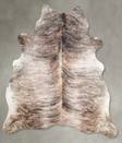 Light Brindle Large Brazilian Cowhide Rug 6'2"H x 5'7"W #A56209 by Hudson Hides
