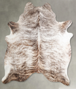 Light Brindle X-Large Brazilian Cowhide Rug 6'9"H x 6'0"W #A56214 by Hudson Hides