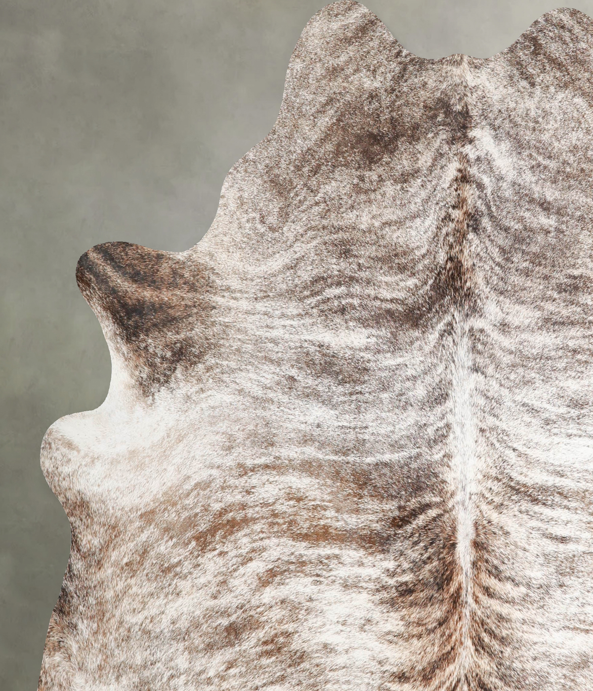 Light Brindle X-Large Brazilian Cowhide Rug 6'9"H x 6'0"W #A56214 by Hudson Hides