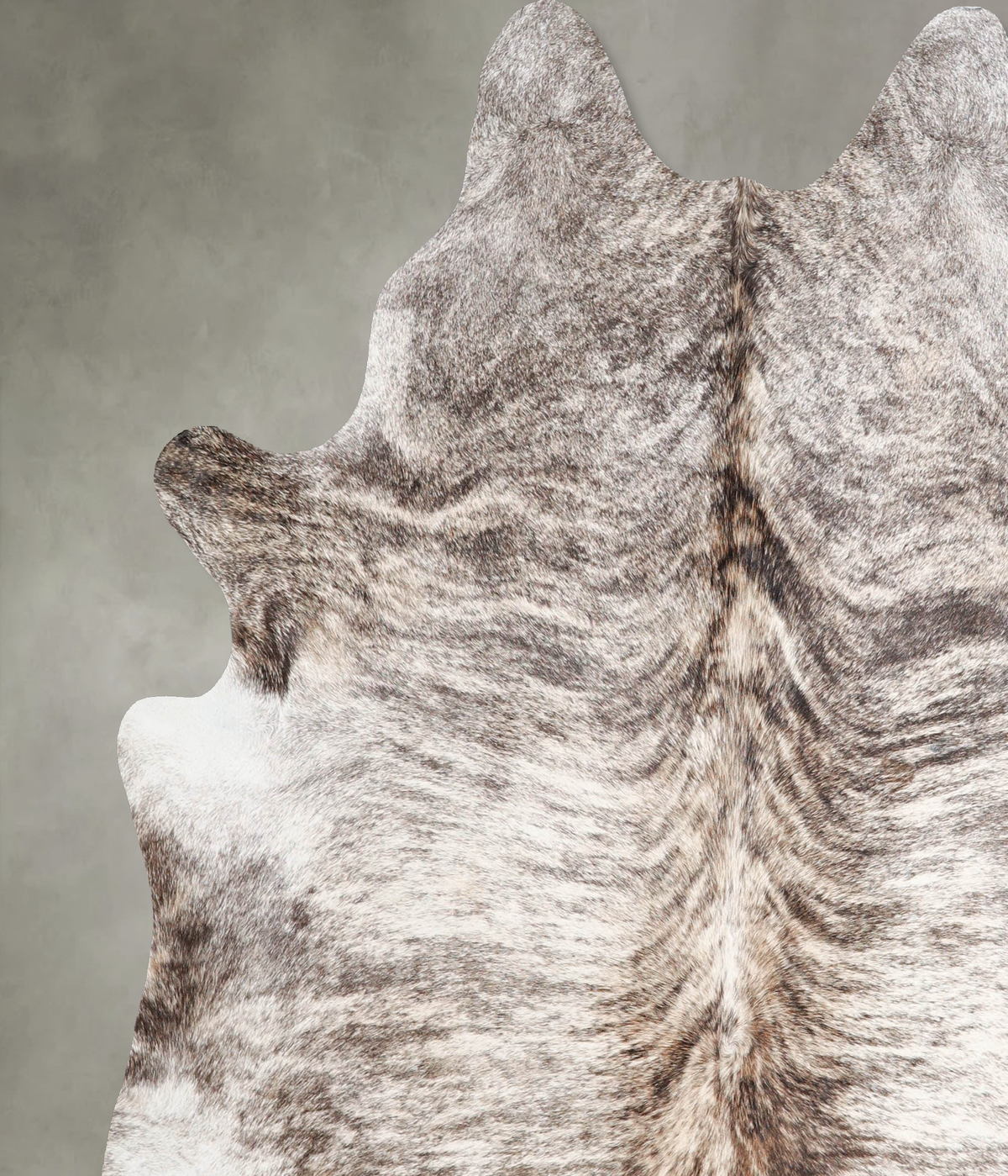 Light Brindle X-Large Brazilian Cowhide Rug 6'11"H x 6'5"W #A56215 by Hudson Hides