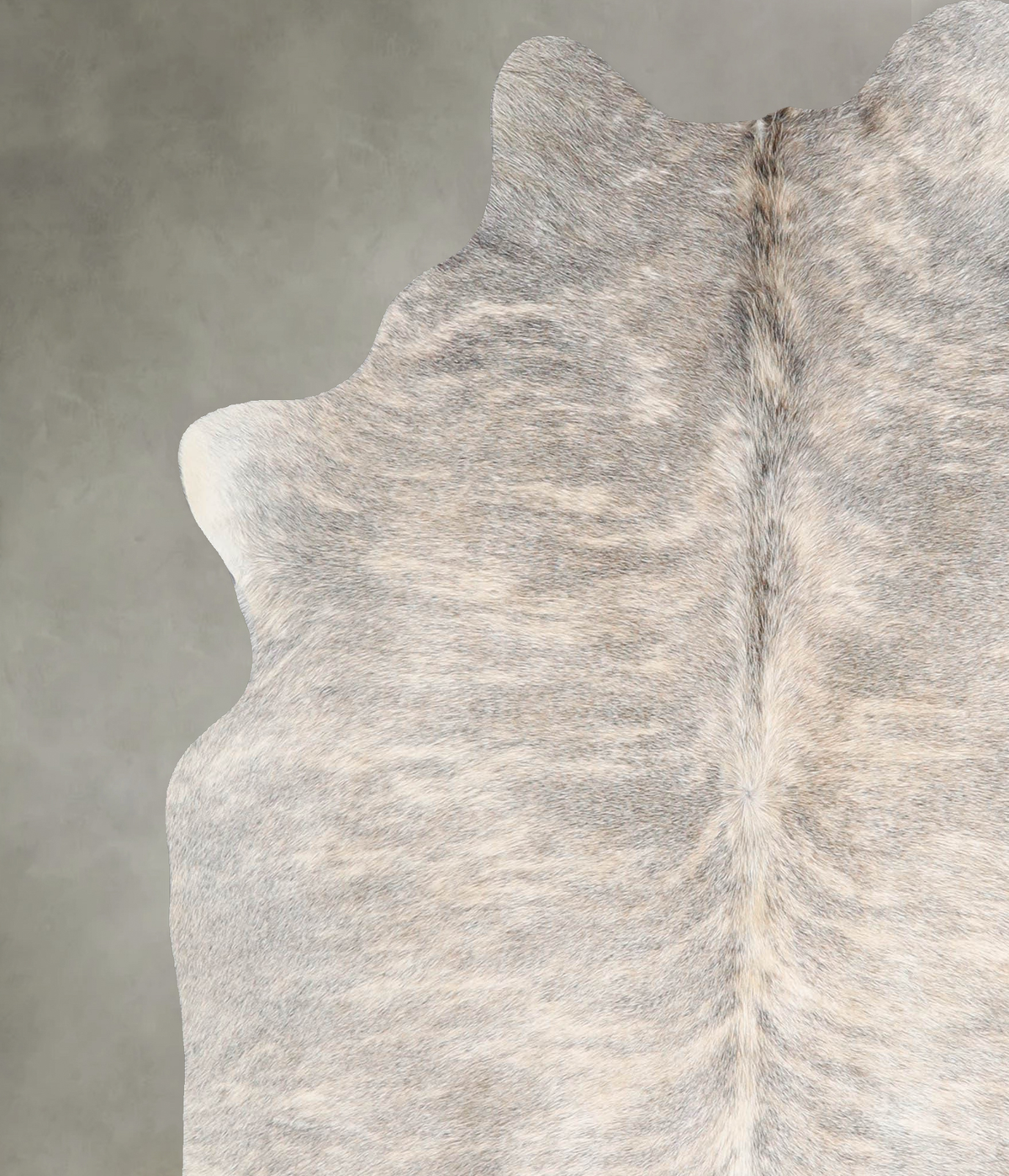 Light Brindle Large Brazilian Cowhide Rug 5'11"H x 5'3"W #A56216 by Hudson Hides