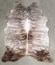 Light Brindle Large Brazilian Cowhide Rug 6'6"H x 5'4"W #A56217 by Hudson Hides