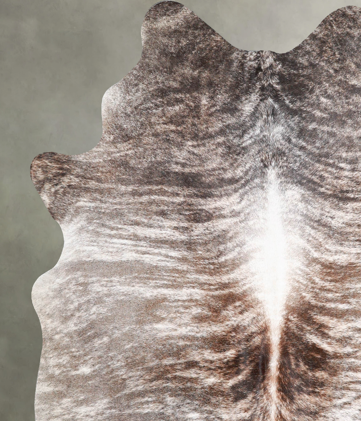 Light Brindle Large Brazilian Cowhide Rug 6'6"H x 5'4"W #A56217 by Hudson Hides