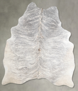 Grey Brindle Large Brazilian Cowhide Rug 7'1"H x 5'8"W #A56221 by Hudson Hides