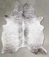 Grey Brindle X-Large Brazilian Cowhide Rug 7'0"H x 5'10"W #A56222 by Hudson Hides