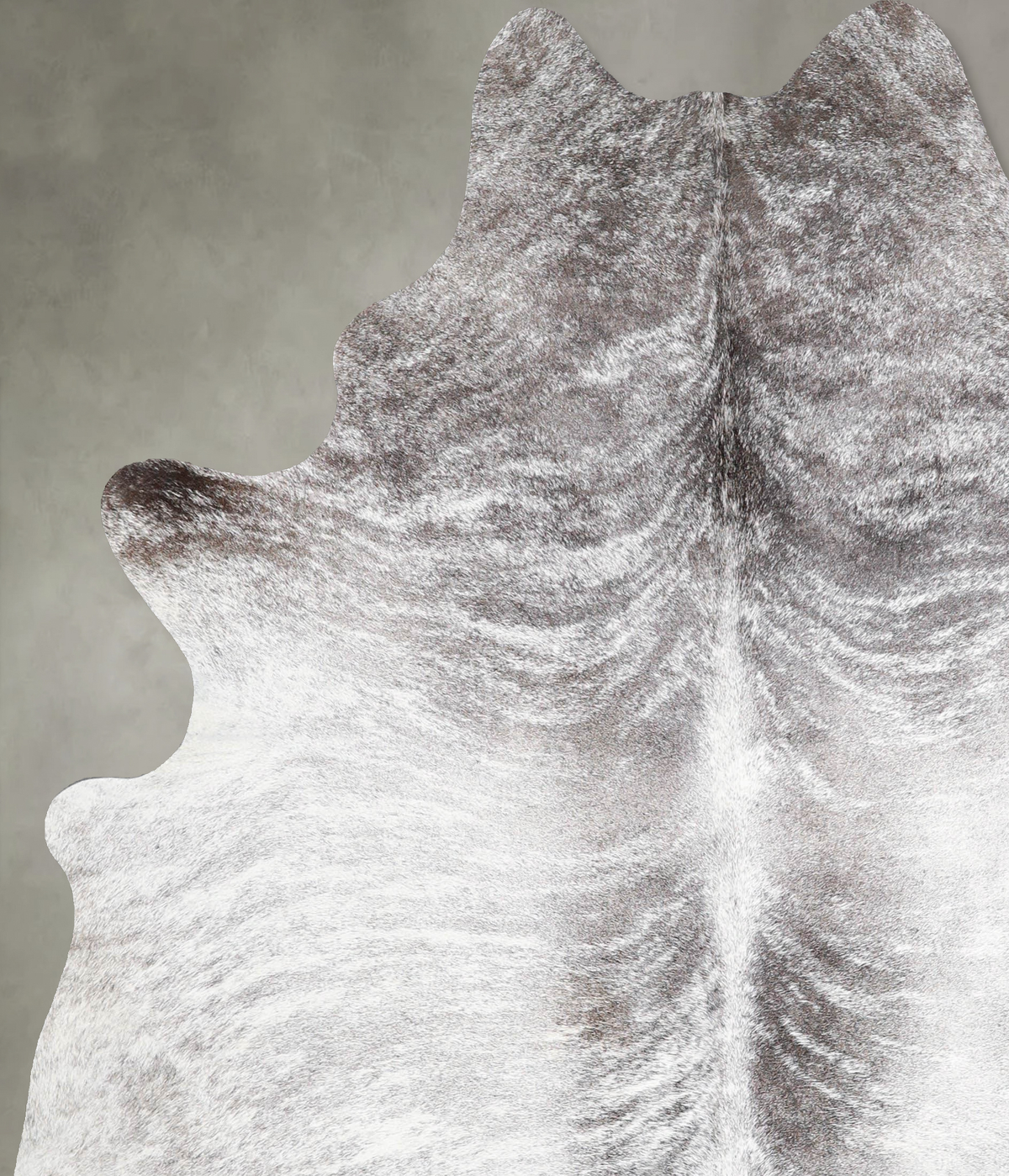 Grey Brindle X-Large Brazilian Cowhide Rug 7'0"H x 5'10"W #A56222 by Hudson Hides