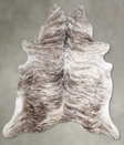 Light Brindle X-Large Brazilian Cowhide Rug 6'10"H x 6'1"W #A56224 by Hudson Hides