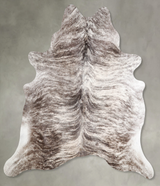 Light Brindle X-Large Brazilian Cowhide Rug 6'10"H x 6'1"W #A56224 by Hudson Hides