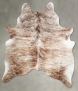 Light Brindle X-Large Brazilian Cowhide Rug 6'10"H x 6'2"W #A56226 by Hudson Hides