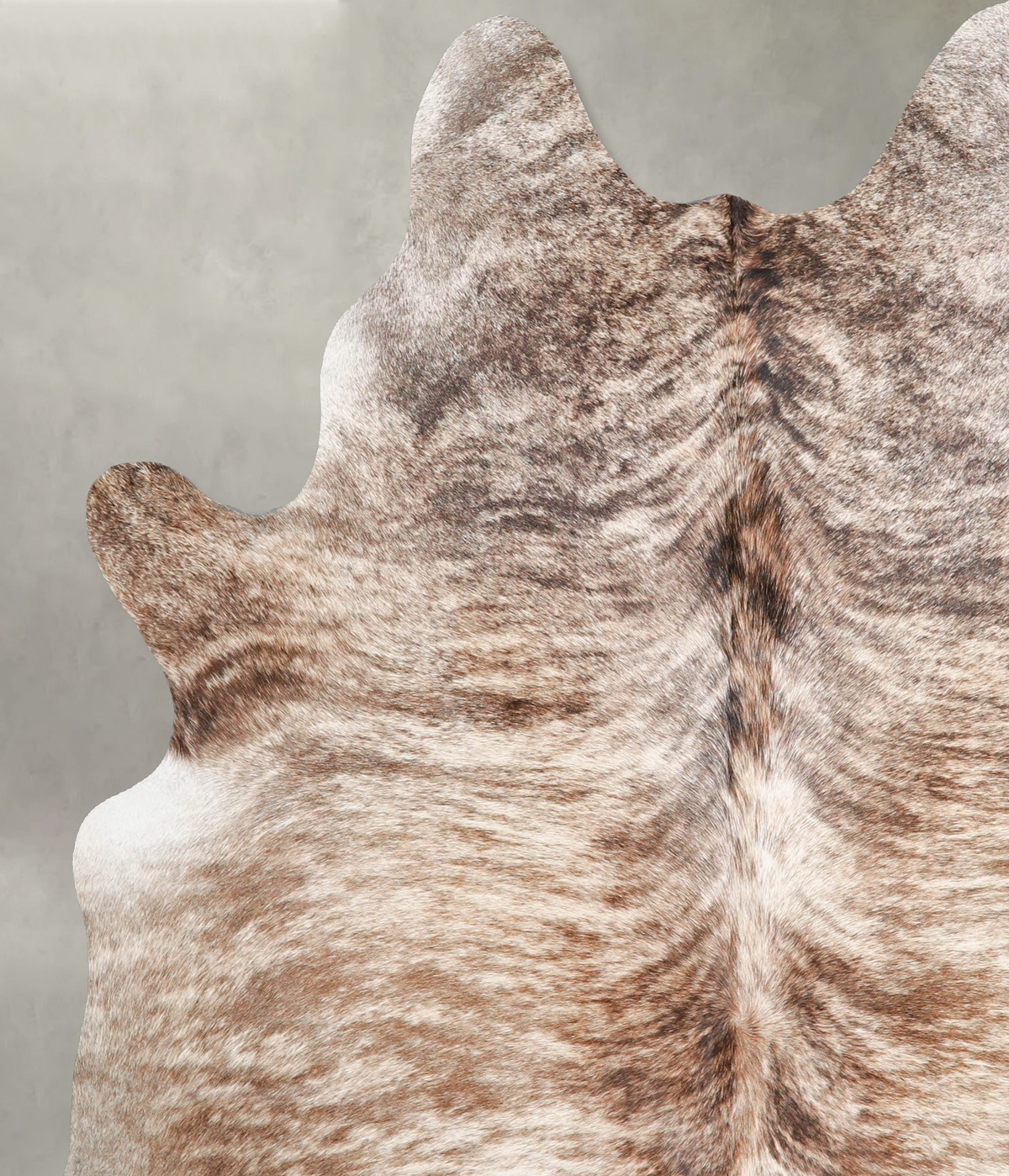 Light Brindle X-Large Brazilian Cowhide Rug 6'10"H x 6'2"W #A56226 by Hudson Hides